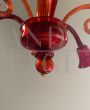 Rare vintage red Murano glass chandelier