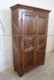 Antique Lombard wardrobe from the early 19th century in solid poplar