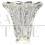Vase in transparent artistic Murano glass with bubbles, 1950s