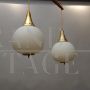 Stilnovo chandelier from the 1950s with two spheres