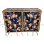 Design sideboard in artistic colored glass with lighting