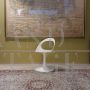 Space Age swivel chair in white plastic