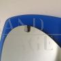 1960s Veca mirror with blue glass frame