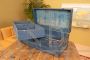 Vintage American Military Trunk in Blue Metal