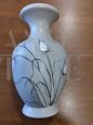 Vase signed Daniele Foschi in hand-painted ceramic      