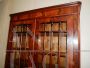 Antique showcase bookcase with writing desk, mid 19th century