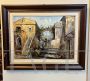 Giuseppe Pisani - Italian landscape painting, oil on canvas from the 20th century      