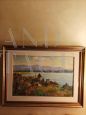 Luigi Redaelli, landscape painting of Lake Pusiano