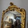 Pair of antique Louis XVI mirrors in pure gold, Italy 1750