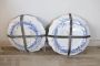 Pair of Albisola ceramic plates, Italy 1940s