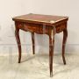 Antique Napoleon III inlaid desk, game table or dressing table