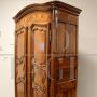 Antique Louis XV wardrobe or cupboard in inlaid walnut, 18th century