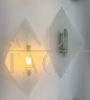 Pair of Sforzin design glass wall lamps