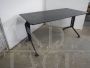 Arco office table or desk by Olivetti with leather top                        
                            