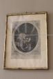 Pair of antique prints dedicated to the Marquise Madame de Montesquiou