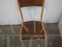 Brown Mullca chair with dark wood seat, 1960s