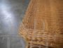 Vintage side table in bamboo and rattan