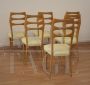 Set of 6 dining chairs by Vittorio Dassi, Italian mid-century modern design