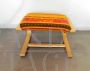 Vintage ottoman stool in bentwood with padding
