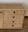 Dal Vera bamboo and wicker dresser or sideboard