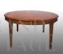 Antique Napoleon III French table in solid walnut, 19th century