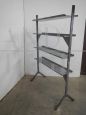 Industrial iron shelf unit from the 70s