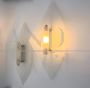 Pair of Sforzin design glass wall lamps