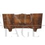 Art Deco bed in walnut and walnut briar