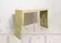 Art Deco style console table in parchment, 1980s