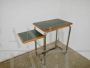 Old school desk from the 1950s with double top
