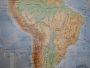 Vintage map of South America IGDA Officine Grafica Novara, 1975