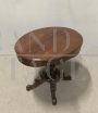 Small antique oval table in mahogany from the 1800s