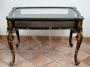Antique Napoleon III Ebonized Wood display table with Mother of Pearl