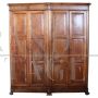 Majestic 19th century solid walnut wardrobe