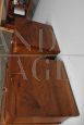 Pair of antique Louis Philippe bedside tables in blond walnut, Central Italy 1850