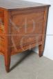 Antique Italian Lombard 18th century walnut center desk with drawers