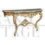 Carved and gilded Louis XV style wall console