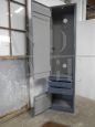 Vintage iron workshop cabinet