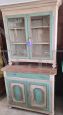 Antique buffet & hutch cupboard, lacquered in colonial style    