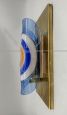 Design wall lamp in Murano glass and brass
