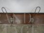 Vintage wooden wall coat rack