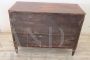 Antique Louis XVI style chest of drawers in inlaid walnut