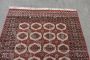 Vintage hand-knotted Bokhara carpet, 156 x 247 cm