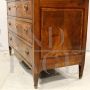Antique Louis XVI chest of drawers in inlaid walnut and cherry, 18th century