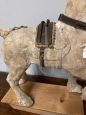 Antique papier-mâché toy horse from the 19th century