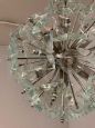 Sputnik chandelier by Fontana Arte in glass, 1968