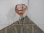 Vintage plant stand in iron and colored plastic wire, 1960s