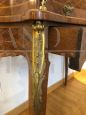 Antique cylinder desk inlaid in various woods, France 1870