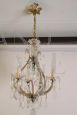 Antique Maria Theresa crystal chandelier