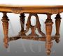 Antique Napoleon III carved table in solid walnut, 19th century